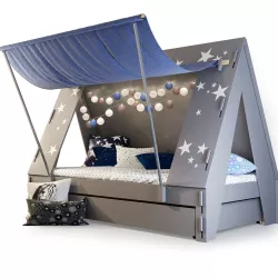 Mathy by Bols Kids Tent Cabin Bed with Trundle Drawer  3D model