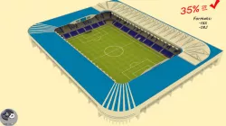 Mendizorroza Stadium Low-poly 3D model