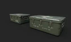 Military kits Low-poly 3D model