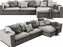 Minotti Hamilton Chaise Lounge 3D model