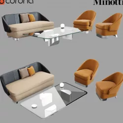 Minotti Lawson LOUNGE SOFA 3D model