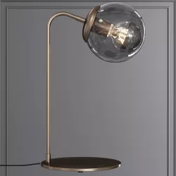 Modo Desk Lamp Bronze and Gray Glass 3D model