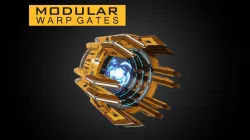 Modular Warp Gates Low-poly 3D model