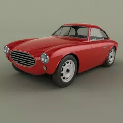 Moretti 750 Gran Sport 3D model
