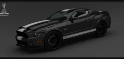 Mustang Shelby GT500 Super Snake 2013 3D model
