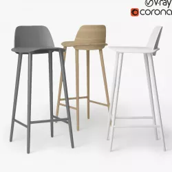 Muuto  Nerd Bar Chair 3D model