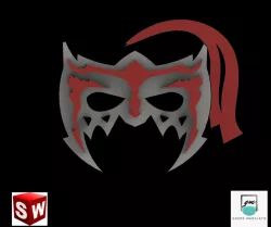 MÁSCARA ESCORPION DORADO- GOLDEN SCORPION MASK