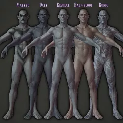 Next Gen AAA Elves Pack - HQ Low-poly 3D model