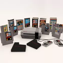 Nintendo Entertainment System Plus Games Pack   Low-poly 3D model