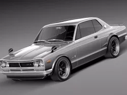 Nissan Skyline 1968-1972 3D model