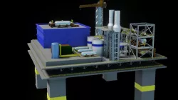 Oil Rig Platform 3D model
