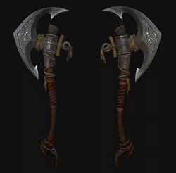 Old Axe low poly model Low-poly 3D model