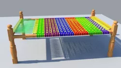 Pakistani Bed 3D model
