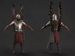 Polish Hussar 3D model