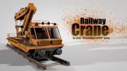 Railway Crane 3D model
