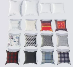 Realistic Pillows Pack 3D model