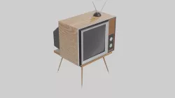Retro tv 3D model