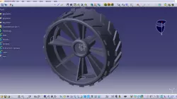 Robo Soccer Wheel | Bot Race Wheel 3D printing Part Design CATIA V5