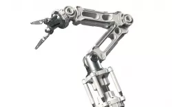 Robotic Arm White PBR Rigged Low-poly 3D model