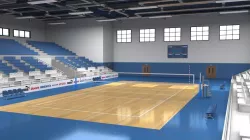 School Gym  Volleyball Court 3D model