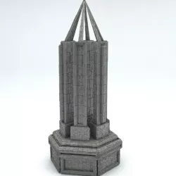 Sci Fi Shapes - Dystopia Building 1 Low-poly 3D model