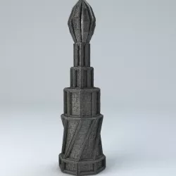 Sci Fi Shapes - Dystopia Building 4 Low-poly 3D model