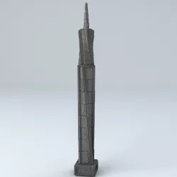 Sci Fi Shapes  - Dystopia Building 5 3D model