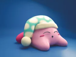 Sleeping Kirby 3D model