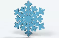 Snowflake 3D model