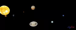 Solar system 3D model