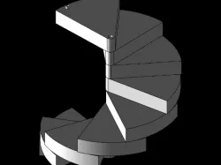 spiral folding stairs in solidworks