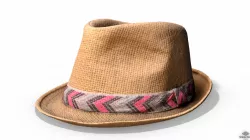 Straw Hat Ibiza - Photoscanned PBR Low-poly 3D model