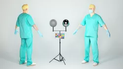 Surgical doctor in A-pose ready for rigging 51 Low-poly 3D model