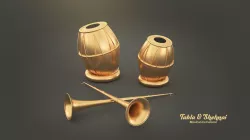Tabla and Shehnai 3D model 3D model