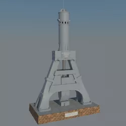 The Creusot steam hammer 3D model