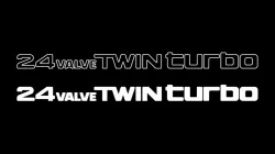 Toyota Soarer "24 Valve Twin Turbo" Side Decal