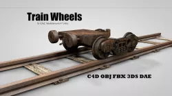 Train Wheels 3D model