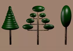 Tree models 3D model