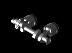 Two cylinder engine assembly