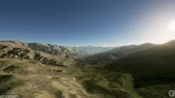 Valley Landscape Low-poly 3D model