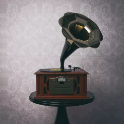 Vinyl records Record Player 3D model