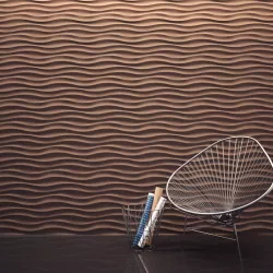 Wall 3d panel long horizontal wave 3D model