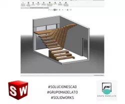 WOOD DUAL STAIRS- ESCALERAS DUALES DE MADERA.