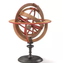 18th Century French Planetarium and Armillary Sphere 3D model