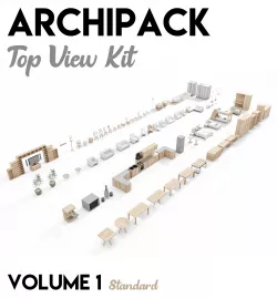 3D Archipack Topview Kit Volume 1 Standard 3D model
