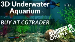 3D Underwater Fish Aquarium 3D model
