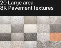 8K Large area paving textures pack Texture