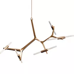 Agnes chandelier 10 lights copper von Roll Hill 3D model