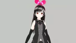 Ai Kizuna Black - 3d Model Low-poly 3D model