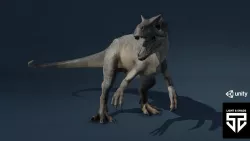 Allosaurus Rigged Game Ready  Low-poly 3D model
